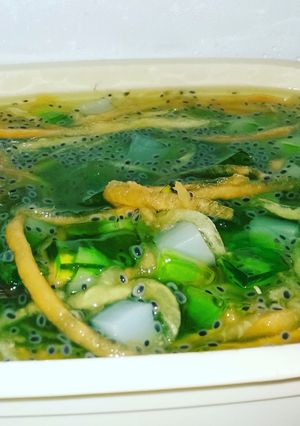 Foto resep Es Melon Kuning Selasih