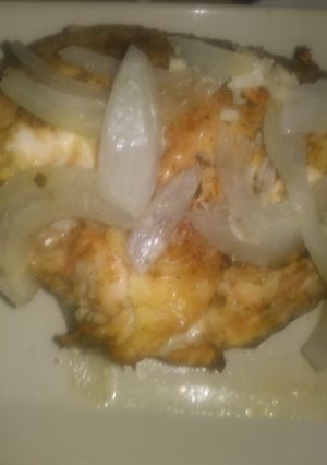 A picture of Anita's Baked Breast With Onions & Garlic.