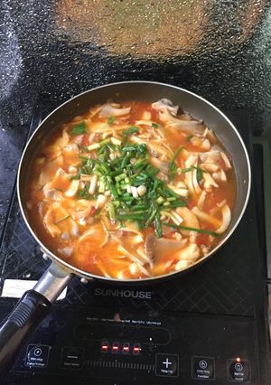 Hình của món Nấm sốt cà chua chay.