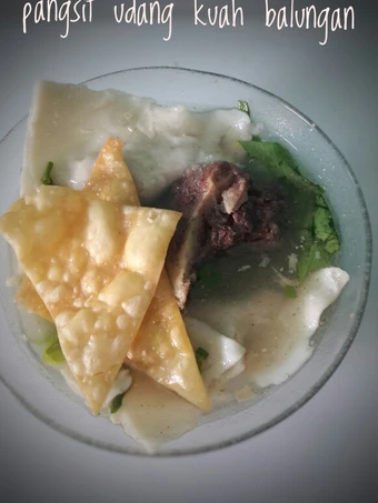 Langkah Mudah untuk Membikin Resep Pangsit udang kuah balungan yang Lezat Anti Ribet, Bisa Manjain Lidah