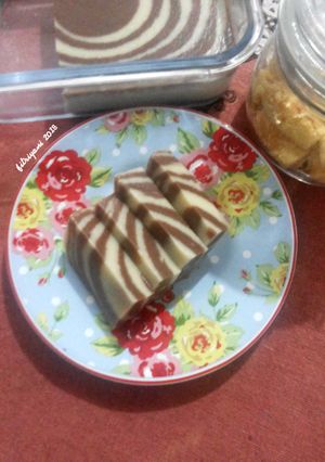 Foto resep Puding Roti Zebra