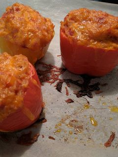 A picture of Risotto Stuffed Peppers.