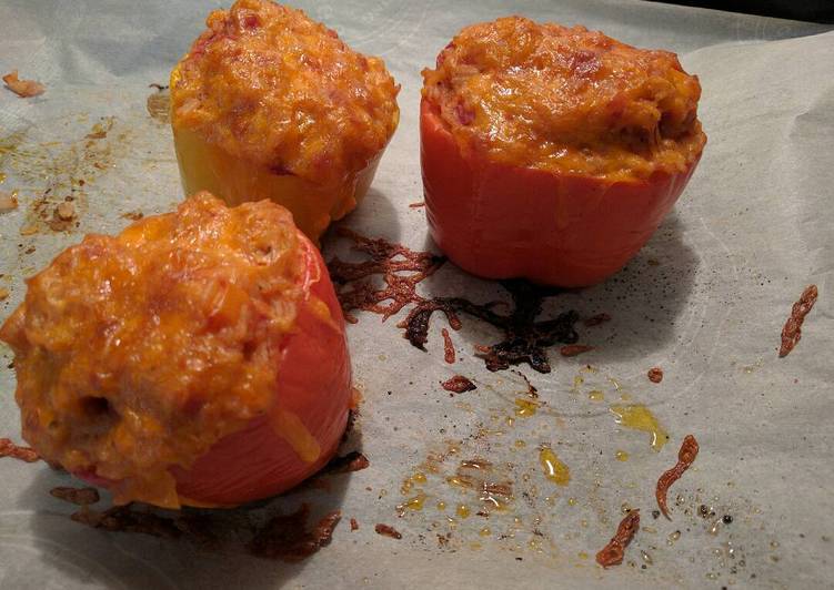 How to Prepare Speedy Risotto Stuffed Peppers