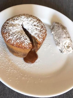Una foto de Coulant de xocolata o xocolata blanca