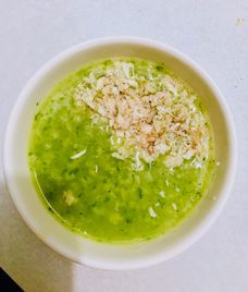 cháo rau mồng tơi