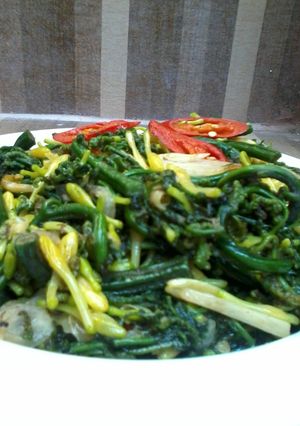 Foto resep TKP (Tumis Kembang Kates Pakis)