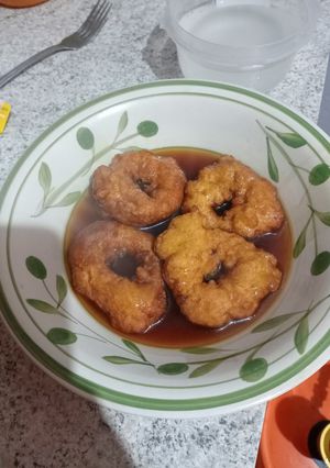 Una foto de Picarones pasados esponjosos😋