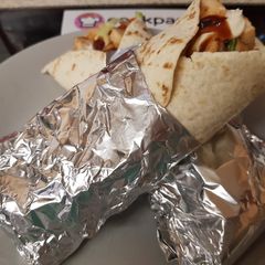 A picture of My Quick BBQ Chicken Wrap.