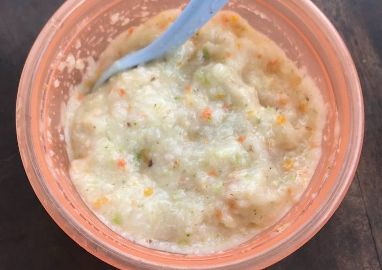 Mpasi 7+ mo butternut pumpkin + wortel + tuna + brokoli babymoov