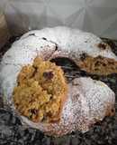 Torta de naranja y pasas de uva