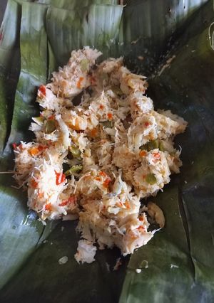 Foto resep Botok tahu tempe udang teri medan