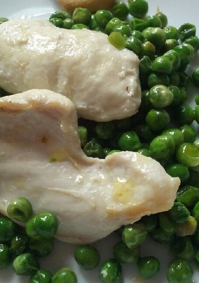 Una foto de Guisantes con pollo