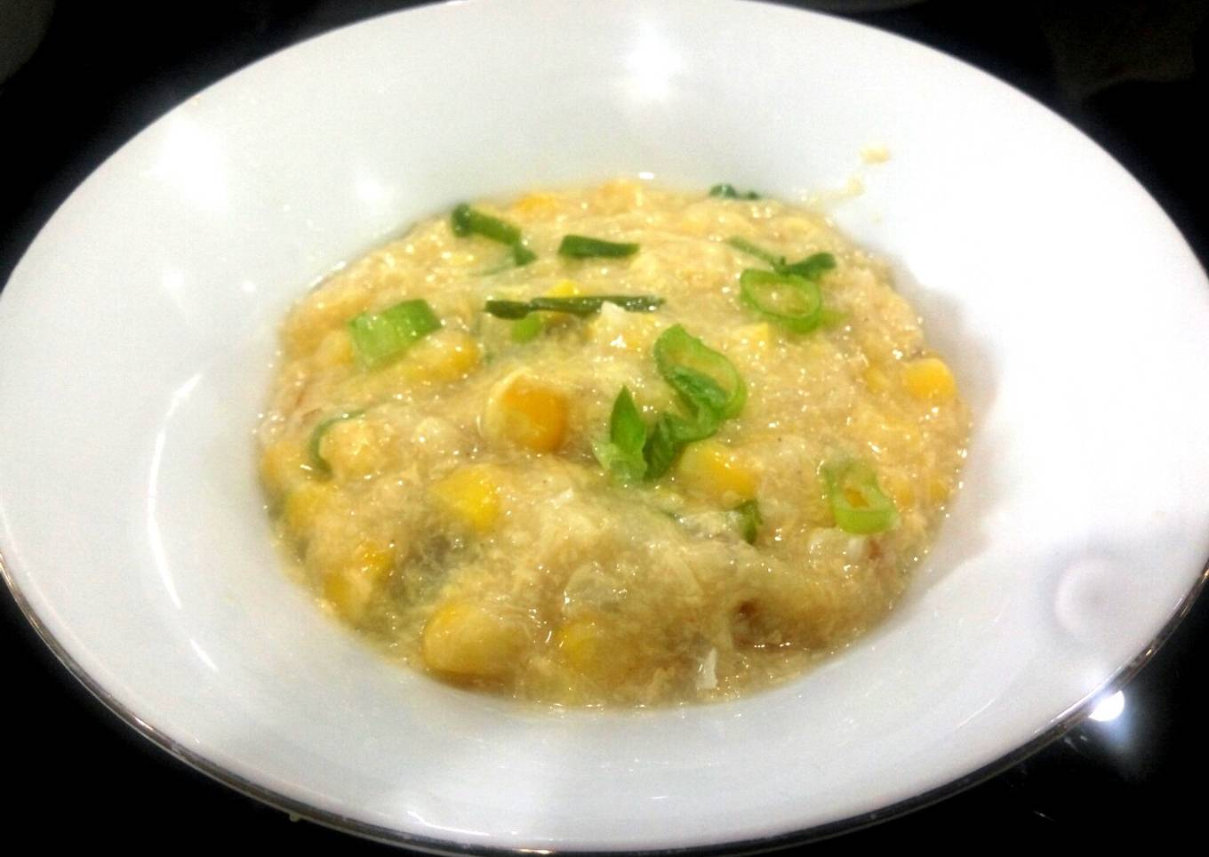 Sup ayam jagung simpel ala ala chinese food