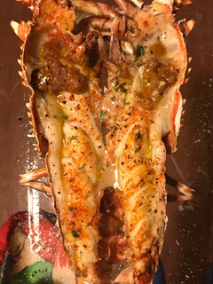 Una foto de Langosta al piri piri al horno