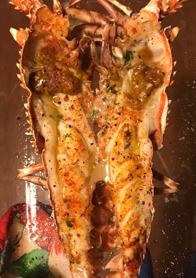Una foto de Langosta al piri piri al horno