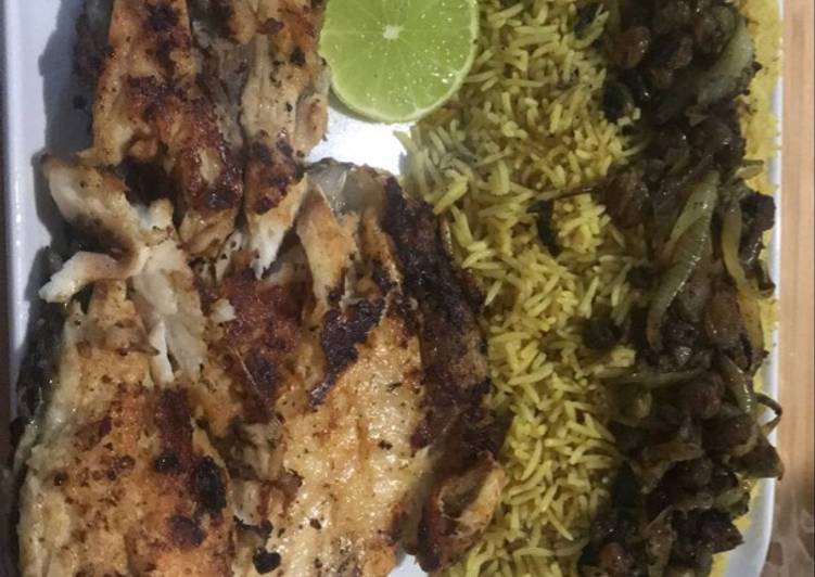 Recipe of Any-night-of-the-week Rice and fish