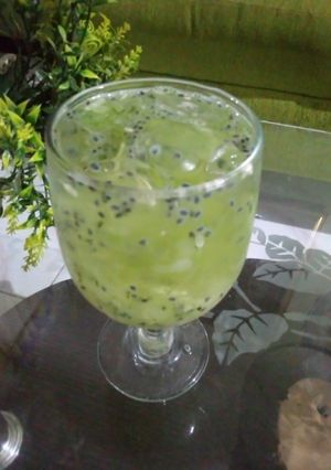 Foto resep Es mentimun selasih