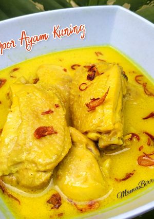 Foto resep Opor Ayam Kuning (Pakai Kunyit Bakar)
