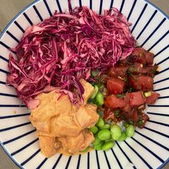 A picture of Purple Cabbage Slaw (no mayo).