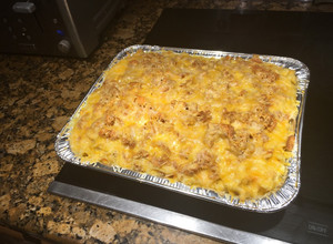 A picture of Cheesy Chicken Noodle Casserole .