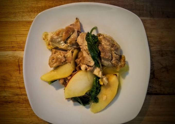 Guida passo passo a Fai Veloce Pollo spinaci e mele