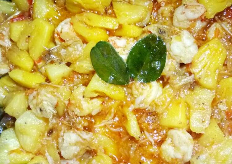Cara memasak #3 Udang asam pedas manis Nanas Anti Gagal