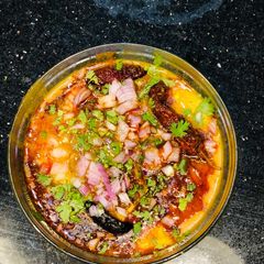 A picture of Dal dhokli.