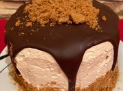 Una foto de tarta lotus al horno