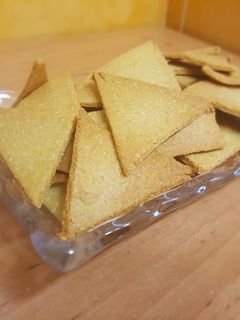 Una foto de Nachos crujientes de garbanzo