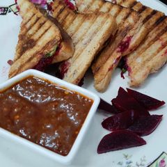 Beetroot sandwich A picture of Beetroot sandwich.