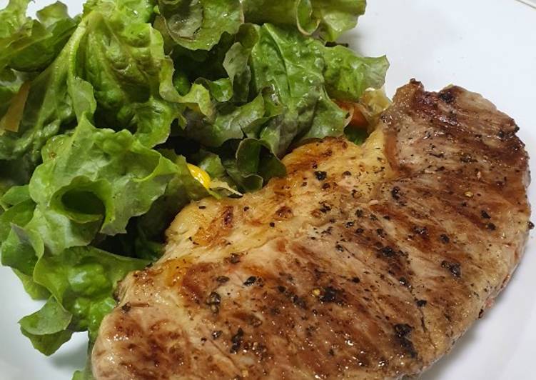 Masakan Unik 7mins sirloin steak healthy Praktis Enak