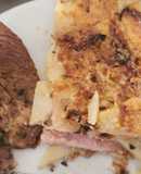 Bondiola de cerdo con papas a la crema