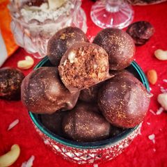 A picture of Ragi, Chocolate Choorma Truffles.