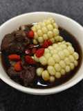 仙草玉米排骨湯(簡單料理）