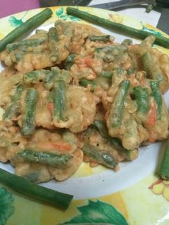 Foto resep Bakwan kacang panjang