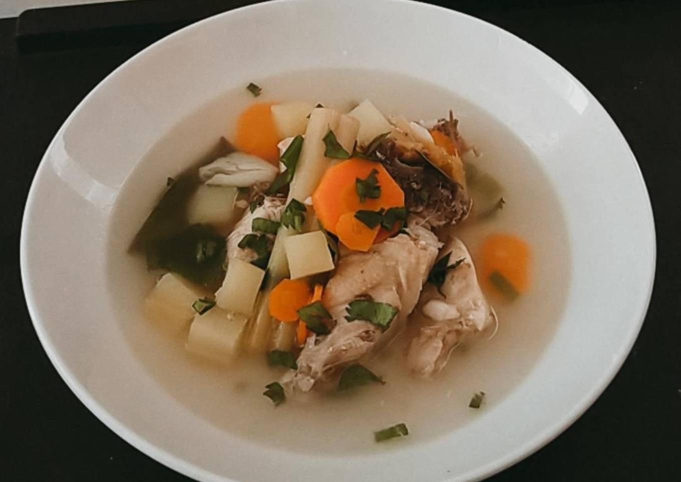 Recook = Sop Ayam Ala Pak Min Klaten