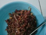 Sambal ikan teri & kacang tanah simpel