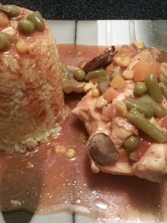 Una foto de Olla de cocción lenta (Crock pot): pechugas rellenas con verduras