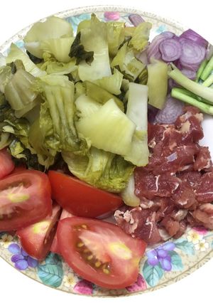 Hình của món Canh dưa cải chua dùng nồi ủ.