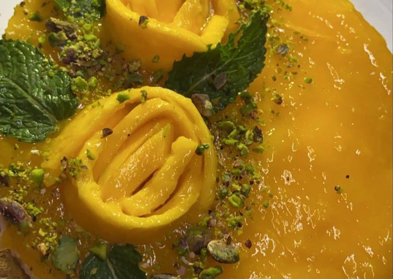 No bake mango cheese cake