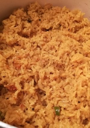 A picture of Bengali Yellow Pulao (Basanti Pulao).