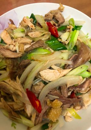 油蔥洋蔥雞 的食譜成品照片