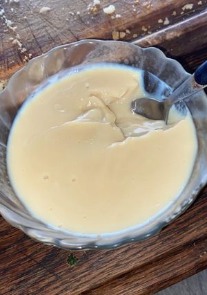 Una foto de Crema de vainilla casera