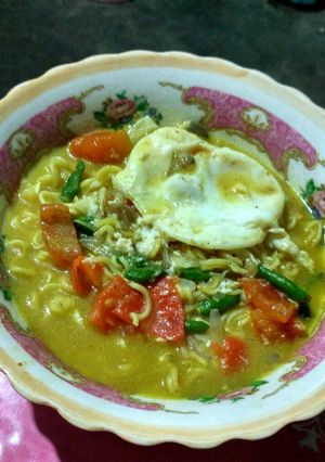 Foto resep Mie rebus kari ayam