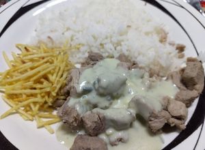 Foto de Filé mignon suíno ao molho gorgonzola