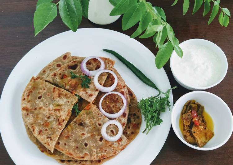Easiest Way to Make Homemade Pav bhaji paratha