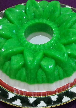 Foto resep Puding Tape Ketan Hijau