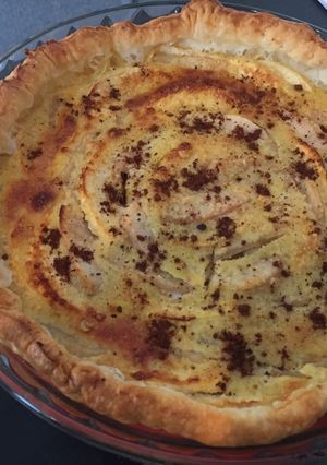 Une photo de Tarte poires pommes amande