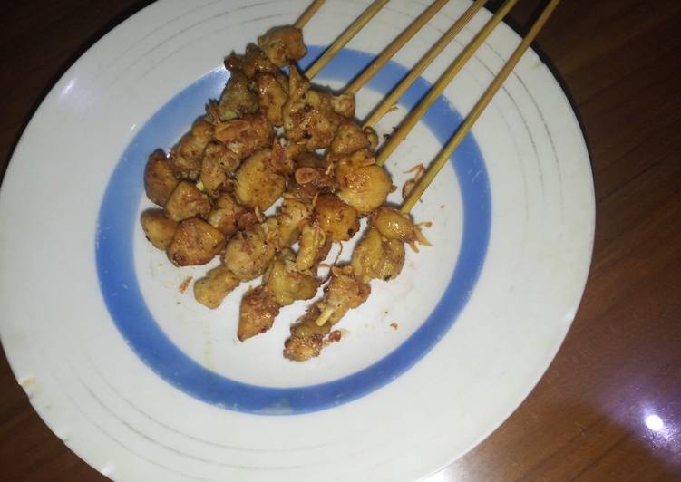 Sate ayam, sate taican gula jawa