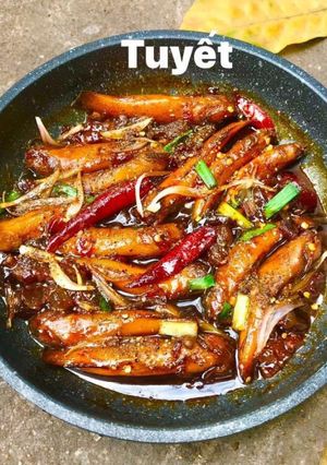 Hình của món Cá bống kho tiêu.